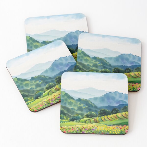 Item preview, Wildflower Meadow Rolling Hills designed and sold by SassyArtistry.