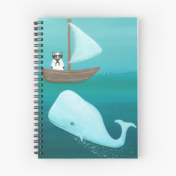 Item preview, Cat Sailor and the Whale designed and sold by KilkennyCat Art.