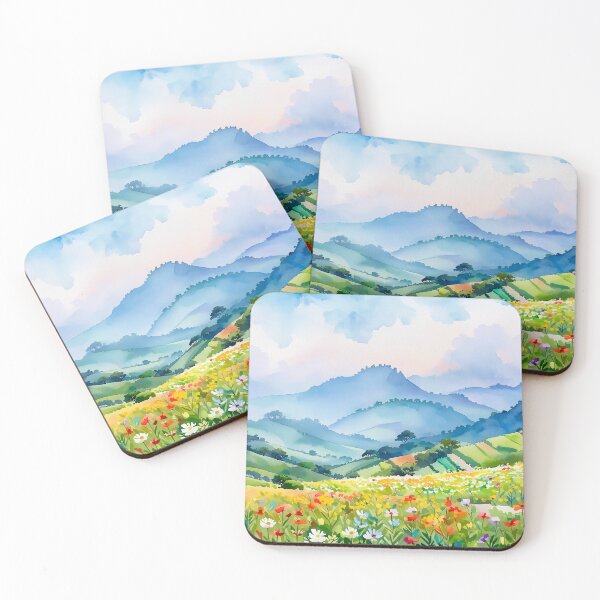 Item preview, Colorful Wildflower Valley Landscape designed and sold by SassyArtistry.