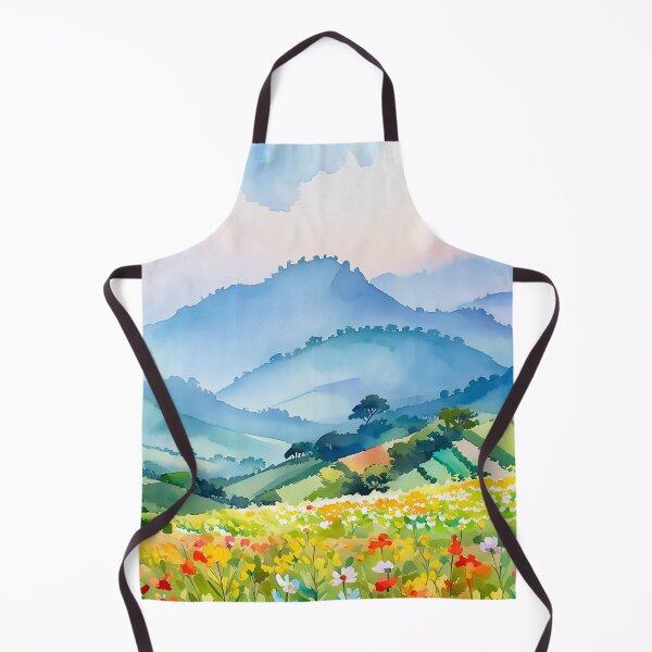 Item preview, Colorful Wildflower Valley Landscape designed and sold by SassyArtistry.