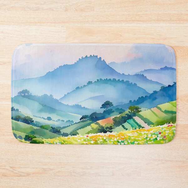 Item preview, Colorful Wildflower Valley Landscape designed and sold by SassyArtistry.