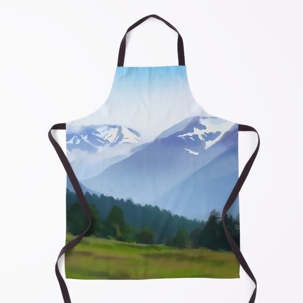 Item preview, Snowy Mountain Meadow Landscape designed and sold by SassyArtistry.