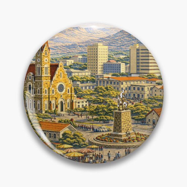 Item preview, Windhoek Namibia Vintage Travel Poster Art designed and sold by CLOUTKULT.