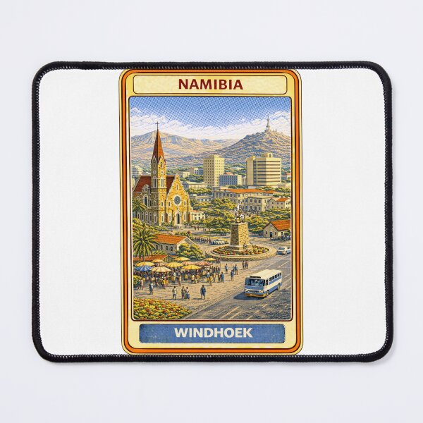 Item preview, Windhoek Namibia Vintage Travel Poster Art designed and sold by CLOUTKULT.