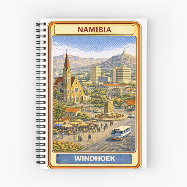 Item preview, Windhoek Namibia Vintage Travel Poster Art designed and sold by CLOUTKULT.
