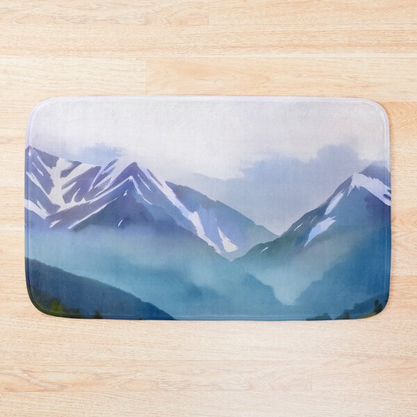 Item preview, Snowy Mountain Valley Landscape designed and sold by SassyArtistry.
