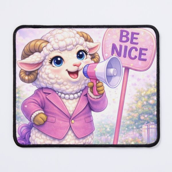 Item preview, Moral Majority Ewe - “Be Nice” Enforcement Squad (My Little Sheep Parody) designed and sold by Thpoar.