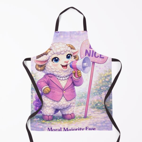 Item preview, Moral Majority Ewe - “Be Nice” Enforcement Squad (My Little Sheep Parody) designed and sold by Thpoar.