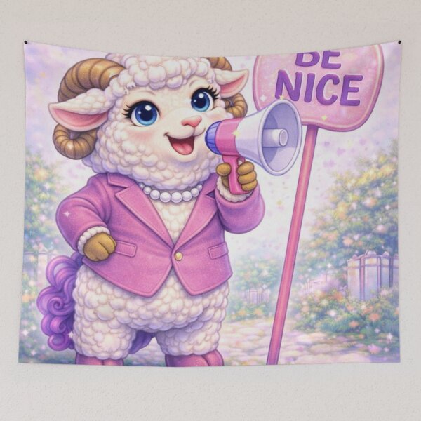 Item preview, Moral Majority Ewe - “Be Nice” Enforcement Squad (My Little Sheep Parody) designed and sold by Thpoar.
