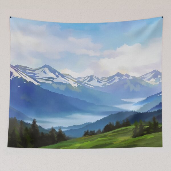 Item preview, Blue Mountain Lake Valley designed and sold by SassyArtistry.