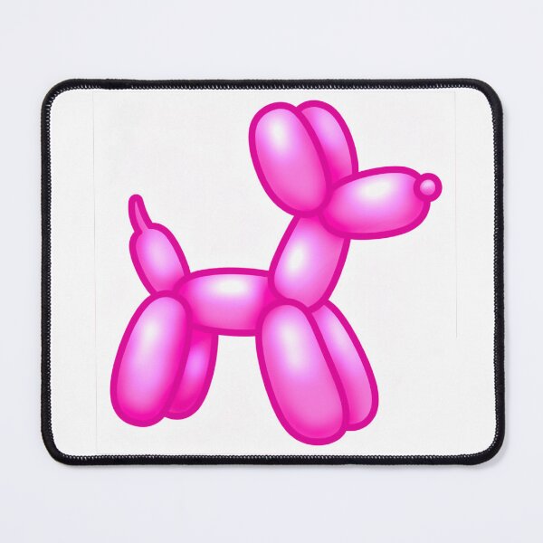 Item preview, Pink Balloon Dog Pop Art – Hot Pink Glossy Y2K Aesthetic Sticker designed and sold by ButterflyKissCollab.
