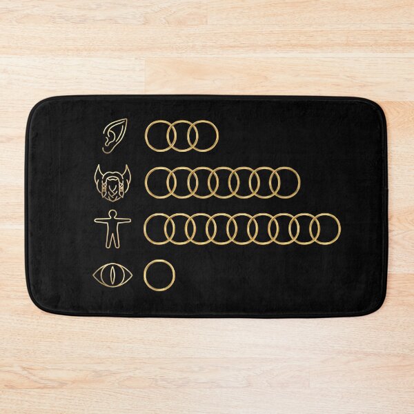 Item preview, Golden Rings Of Power Fantasy Chart Design designed and sold by Fenay Designs.