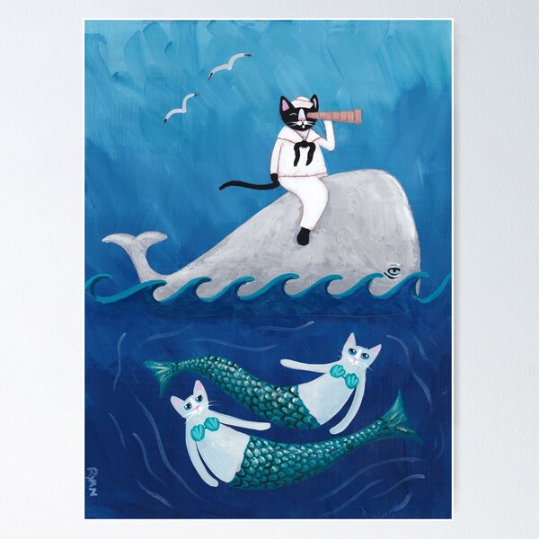Item preview, Sailor and Mercats designed and sold by KilkennyCat Art.