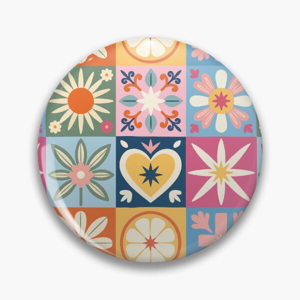 Item preview, Modern Pastel Boho Floral Patchwork Quilt Seamless Pattern Folk Scandinavian Style designed and sold by FRH Design ⭐⭐⭐⭐⭐.