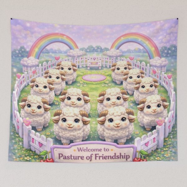 Item preview, Pasture of Friendship - Welcome to the Fluffy Utopia (My Little Sheep) designed and sold by Thpoar.