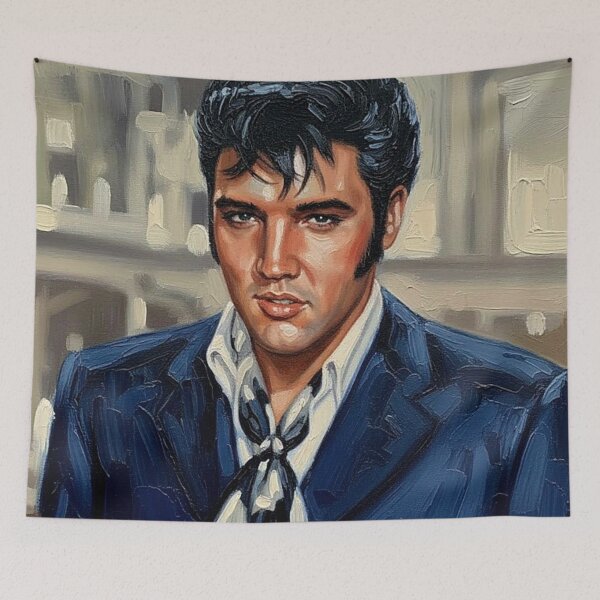 Item preview, Midnight Blue Legend: Iconic Sharp-Dressed King Art designed and sold by Art's Diner.