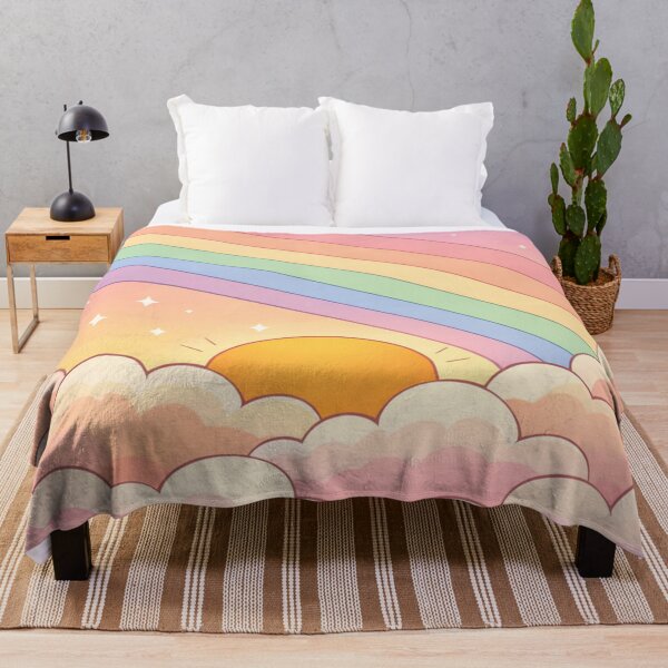 Item preview, Cute Pastel Rainbow Sunrise Over Pink Clouds designed and sold by SassyArtistry.