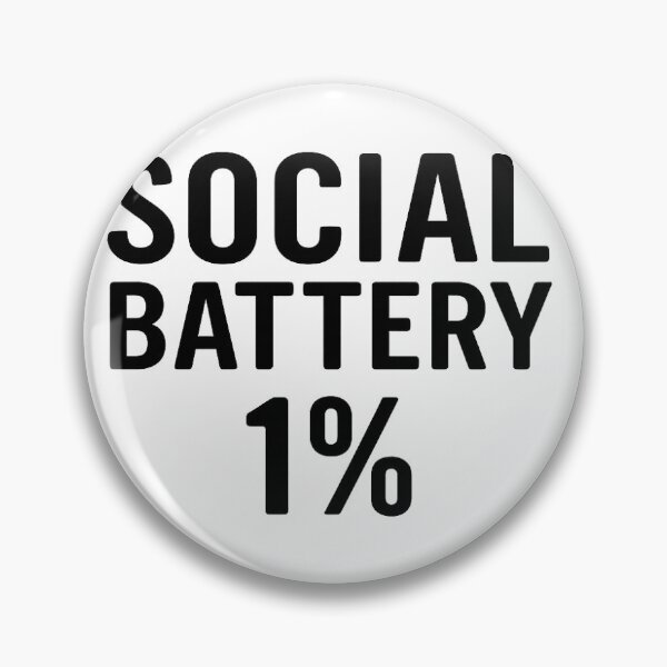 Item preview, Social Battery 1% | T-shirt  designed and sold by BallBallon's.