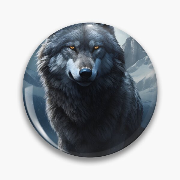 Artikelvorschau, Edler Wolf in der Winternacht – Wildtierillustration entworfen und verkauft von Hipatye26.