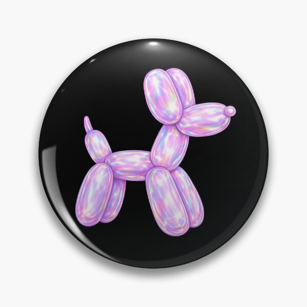 Item preview, Holographic balloon dog y2k sticker design designed and sold by ButterflyKissCollab.