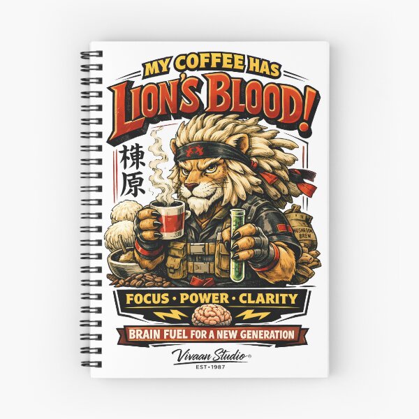 Item preview, Lion’s Mane Coffee Nootropic Art Lion’s Blood Functional Mushroom Brew Focus Power Clarity Brain Fuel Aesthetic Manga Design by Vivaan Studio designed and sold by Vivaan Studio.