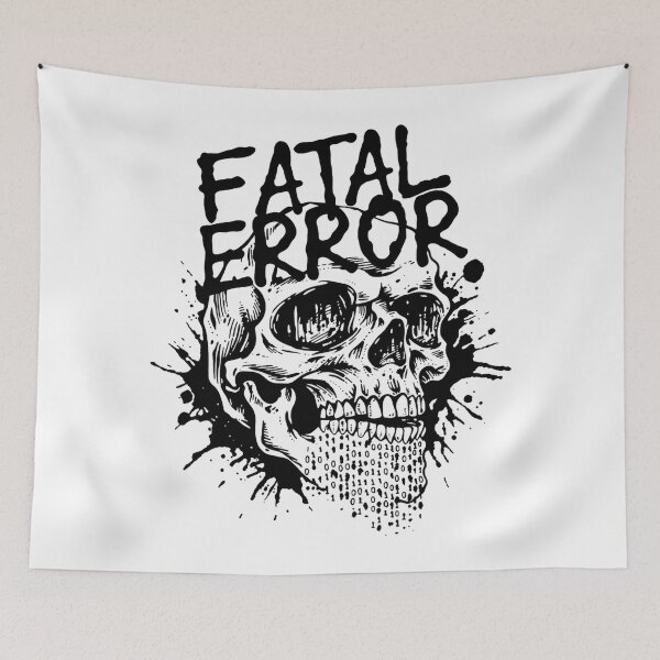 Item preview, Distressed Skull Glitch Fatal Error designed and sold by SignumShop.