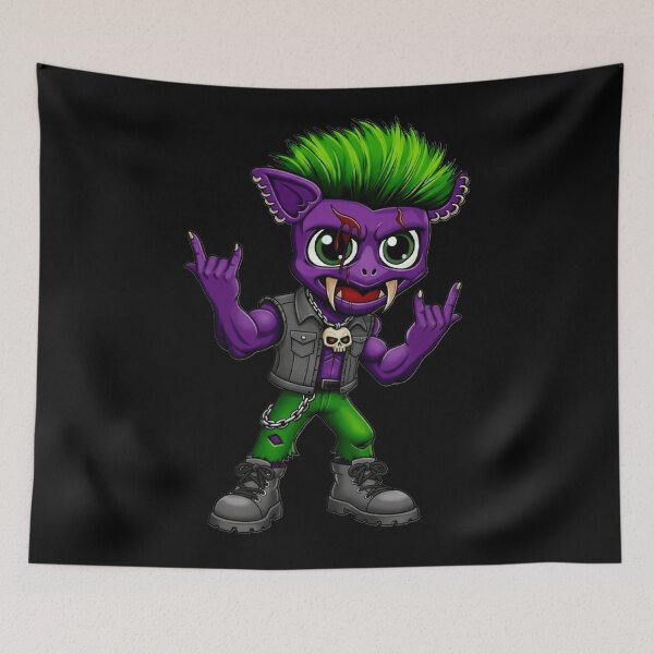 Item preview, Comic Punk Monster – Cute Rebel Character designed and sold by mARTi.