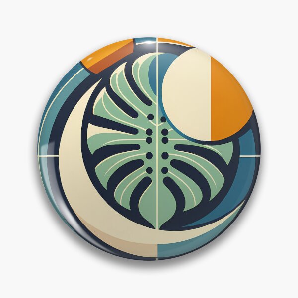Item preview, Geometric Monstera Leaf Circles designed and sold by InkSmithery.