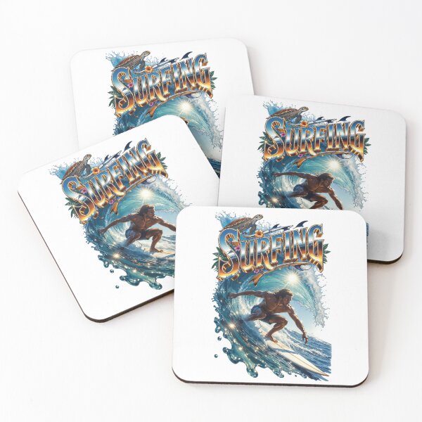 Item preview,   Sun-Drenched Surfer Riding a Golden Wave designed and sold by newvisionart191.