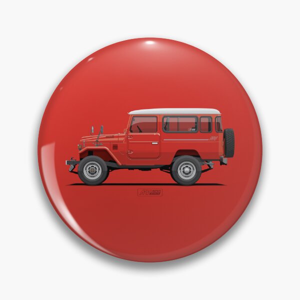 Item preview, FJ43 Hardtop Freeborn Red BJ43V – 40 Series Classic Utility 4x4 Illustration | ARVwerks designed and sold by ARVwerks.