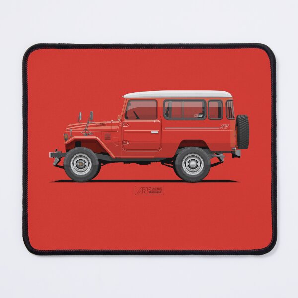 Item preview, FJ43 Hardtop Freeborn Red BJ43V – 40 Series Classic Utility 4x4 Illustration | ARVwerks designed and sold by ARVwerks.