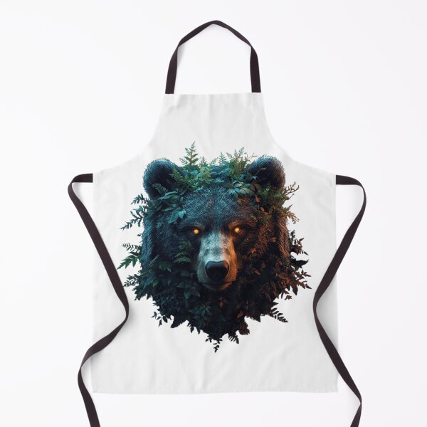 Item preview, Mystic Forest Bear Spirit Tee – Glowing Eyes Wilderness Design designed and sold by KapiPrint.