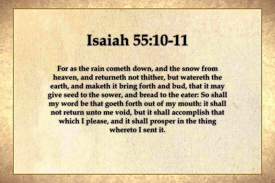 Image result for ISAIAH 55:10-11 KJV