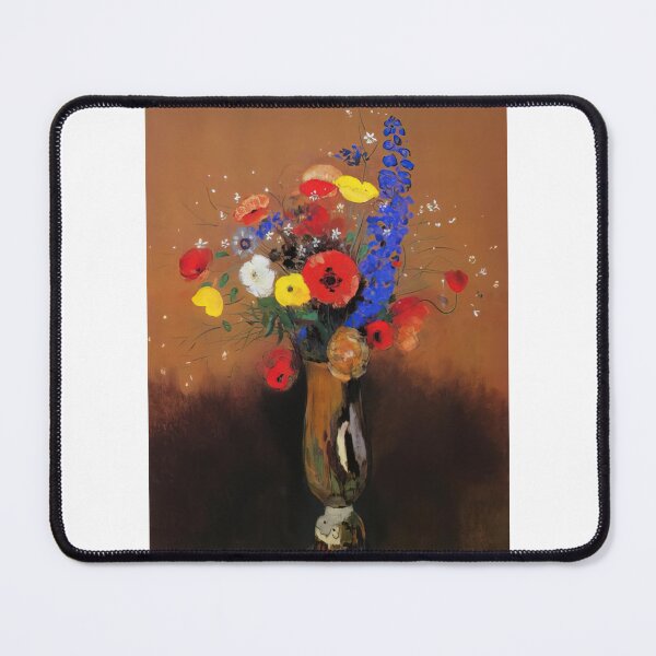 Item preview, Odilon Redon White Vase With Flowers designed and sold by melaartni.
