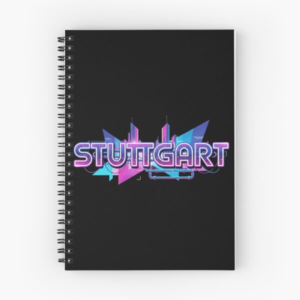 Item preview, Stuttgart Retro – Futuristic Neon Cityscape Synthwave Design designed and sold by Tw1nsAIArt.
