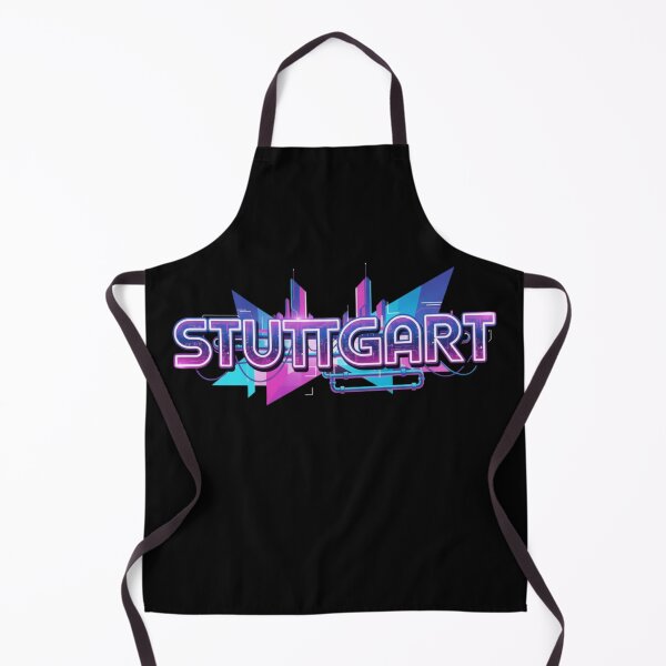 Item preview, Stuttgart Retro – Futuristic Neon Cityscape Synthwave Design designed and sold by Tw1nsAIArt.