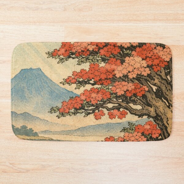 Item preview, Autumn Maple Tree Near Mountain Landscape designed and sold by SassyArtistry.
