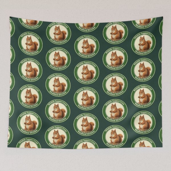 Item preview, Wildlife Support Crew Woodland Division Red Squirrel Badge designed and sold by ChirpInc.