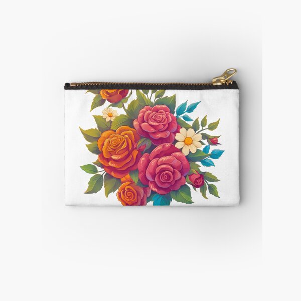 Item preview, Vibrant Rose Bouquet Saint Valentine's Day - Bold Colorful Floral Love Art Print designed and sold by DesignArtist.ia.