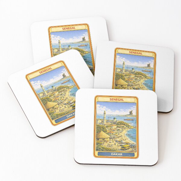 Item preview, Dakar Senegal Vintage Travel Trading Card designed and sold by CLOUTKULT.
