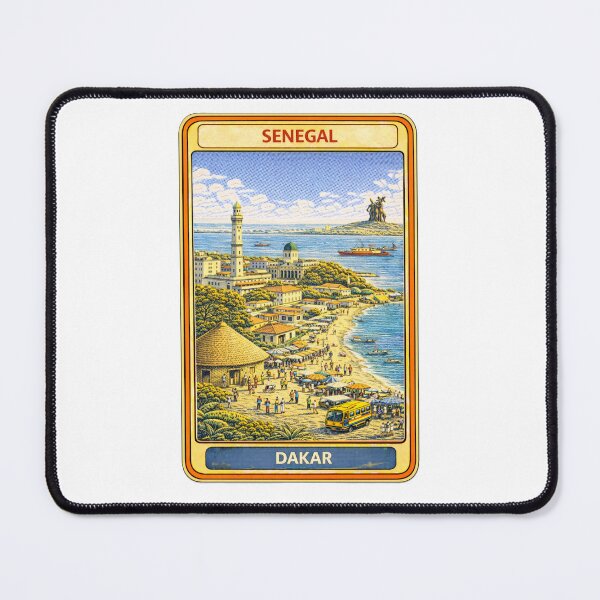 Item preview, Dakar Senegal Vintage Travel Trading Card designed and sold by CLOUTKULT.