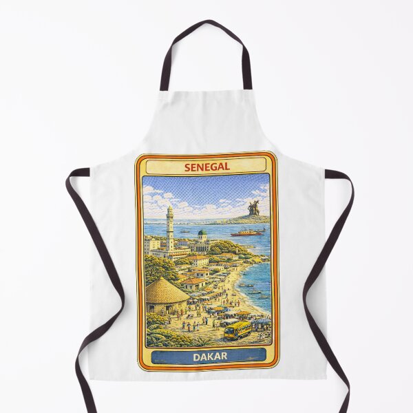 Item preview, Dakar Senegal Vintage Travel Trading Card designed and sold by CLOUTKULT.