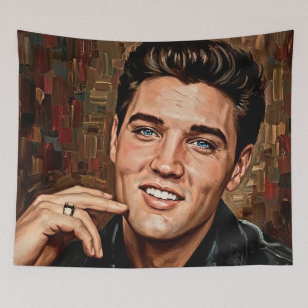 Item preview, Blue-Eyed Rebel: Charismatic King of Rock & Roll Art designed and sold by Art's Diner.