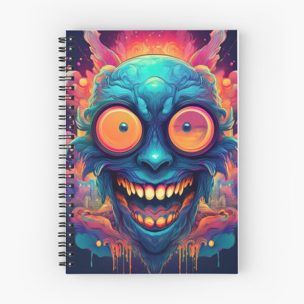 Item preview, Psychedelic Neon Monster Grin Trippy Face Art designed and sold by Dariusz.K.
