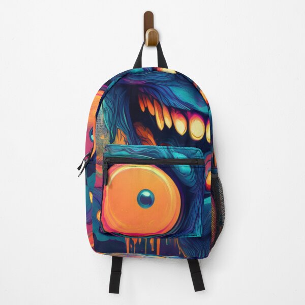 Item preview, Psychedelic Neon Monster Grin Trippy Face Art designed and sold by Dariusz.K.