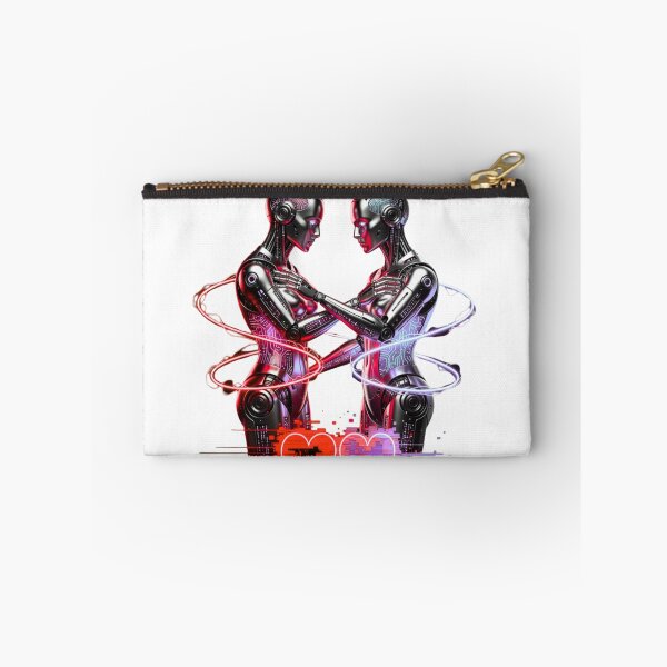 Item preview, The Lovers Tarot Card - Neon Cyberpunk Connection Glitch designed and sold by StickerGlitch.