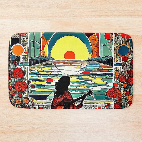 Item preview, The Silhouetted Guitar Player designed and sold by George Hutton Hunter.