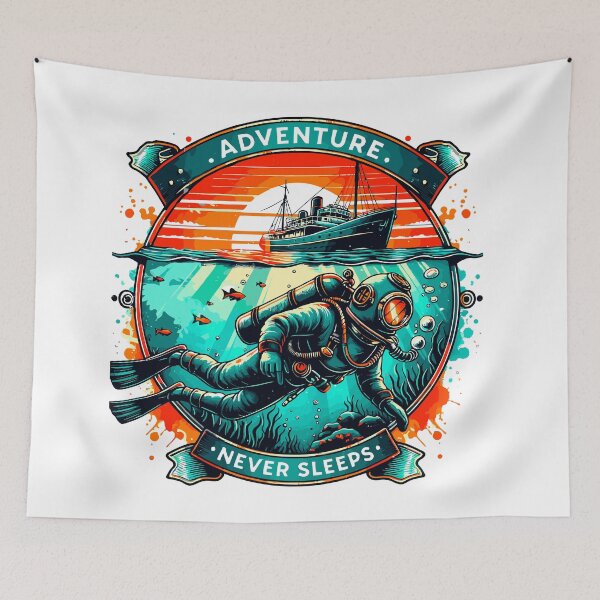 Item preview, Design The Adventure Never Sleeps designed and sold by EzequielBC.