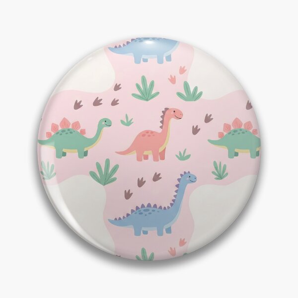 Item preview, Cute Pastel Dinosaur Pattern with Blank Frames – Kids Nursery Design designed and sold by HiddenEyeSL.