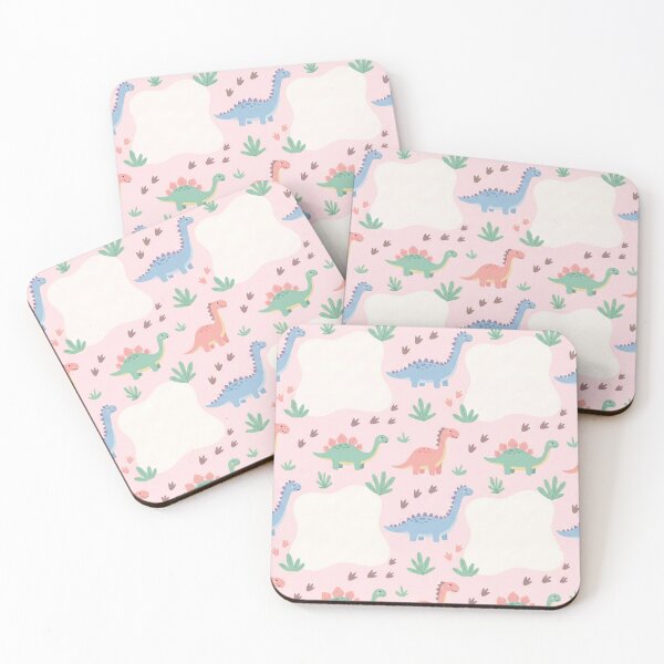 Item preview, Cute Pastel Dinosaur Pattern with Blank Frames – Kids Nursery Design designed and sold by HiddenEyeSL.